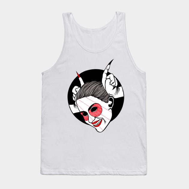 See My Horns? Tank Top by FUN ART